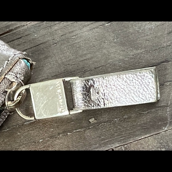 Tiffany gold leather clutch - Picture 4 of 9